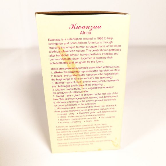 NOS Kwanzaa Africa 1994 International Santa Claus Collection Figurine - Picture 2 of 5